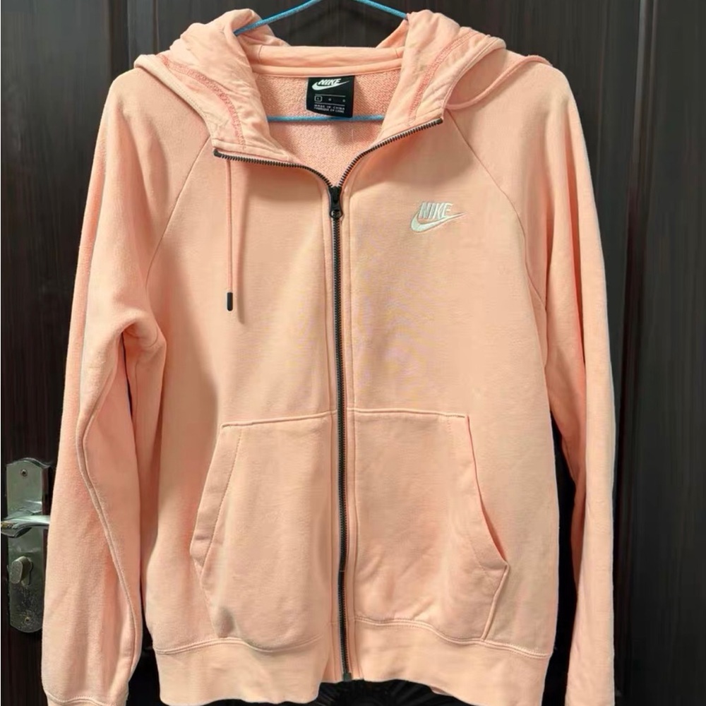 Nike Women's Peach Zip-Up Hoodie